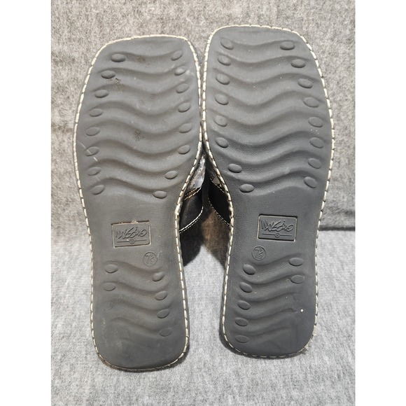 Mossimo Leather‎ Strappy Sandals Women's Size 7.5 Black - Picture 6 of 7